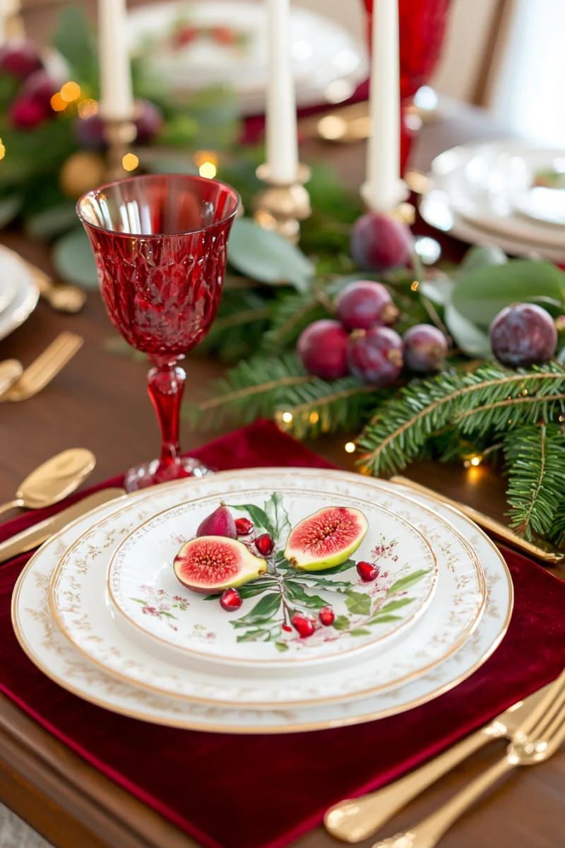 18. Red Cups and Gold Flatware for a Luxe Look - photo 2