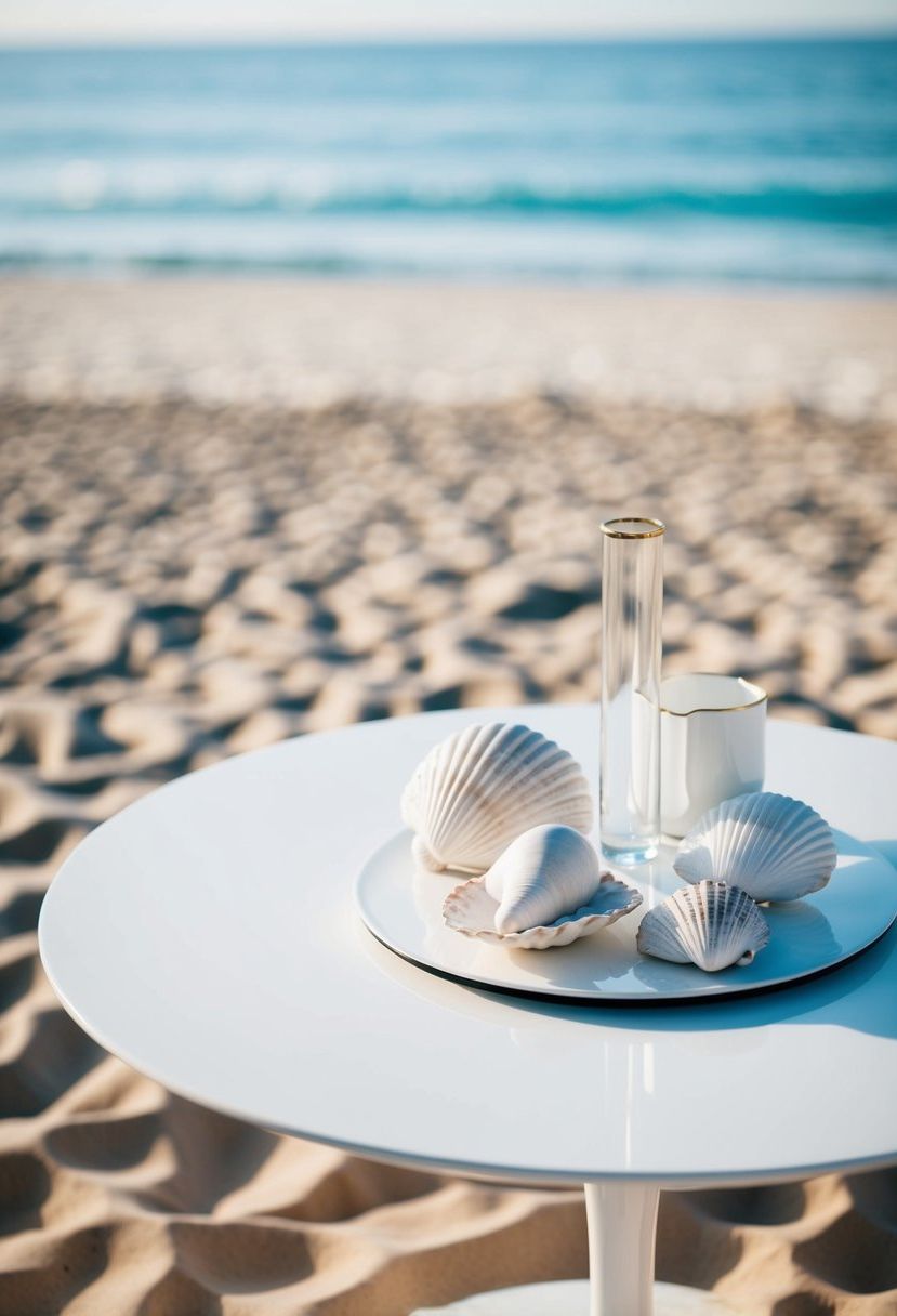 9) Seashell Accents for Beach Weddings