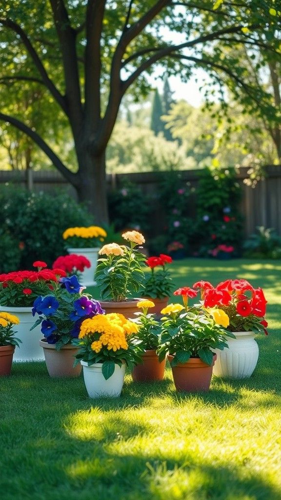 19. Colorful Container Gardens for Variety