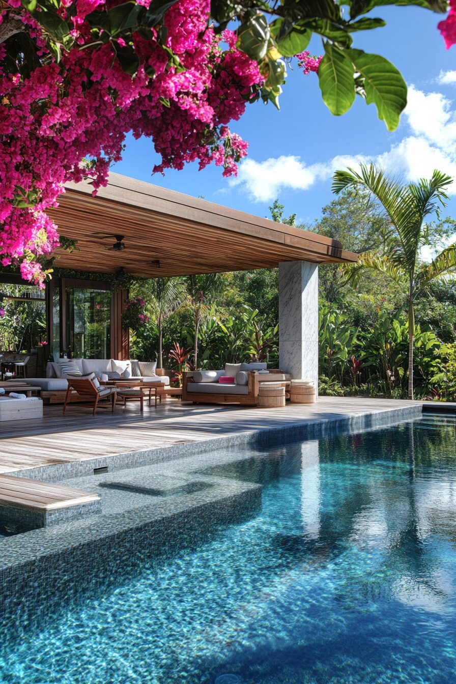 38 Tropical Modern Pool House Ideas - photo 7