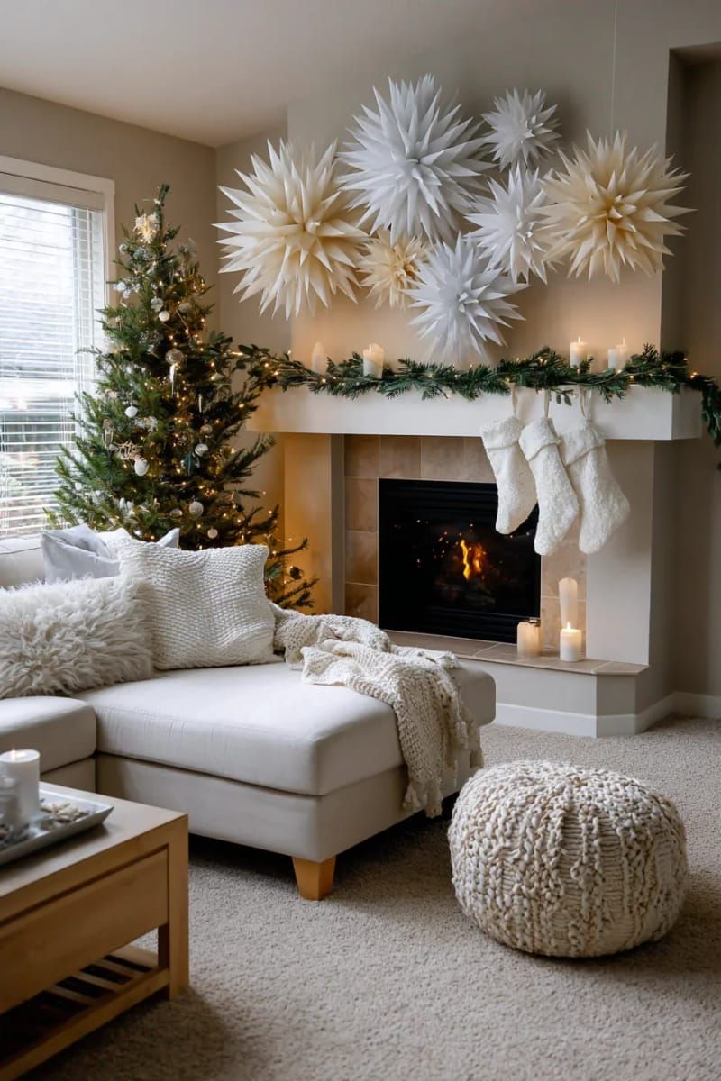 13. Minimalist Single-Color Paper Starburst Displays - photo 2