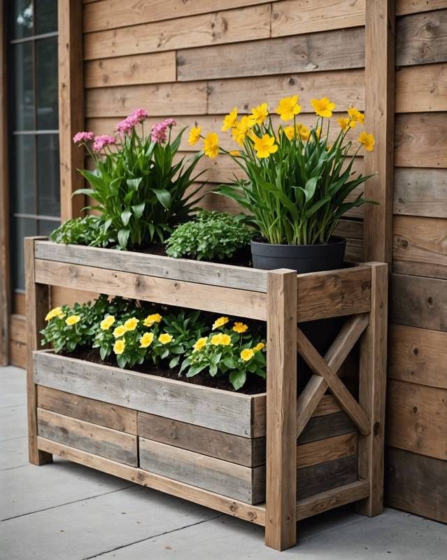 Reclaimed Wood Planter Ideas