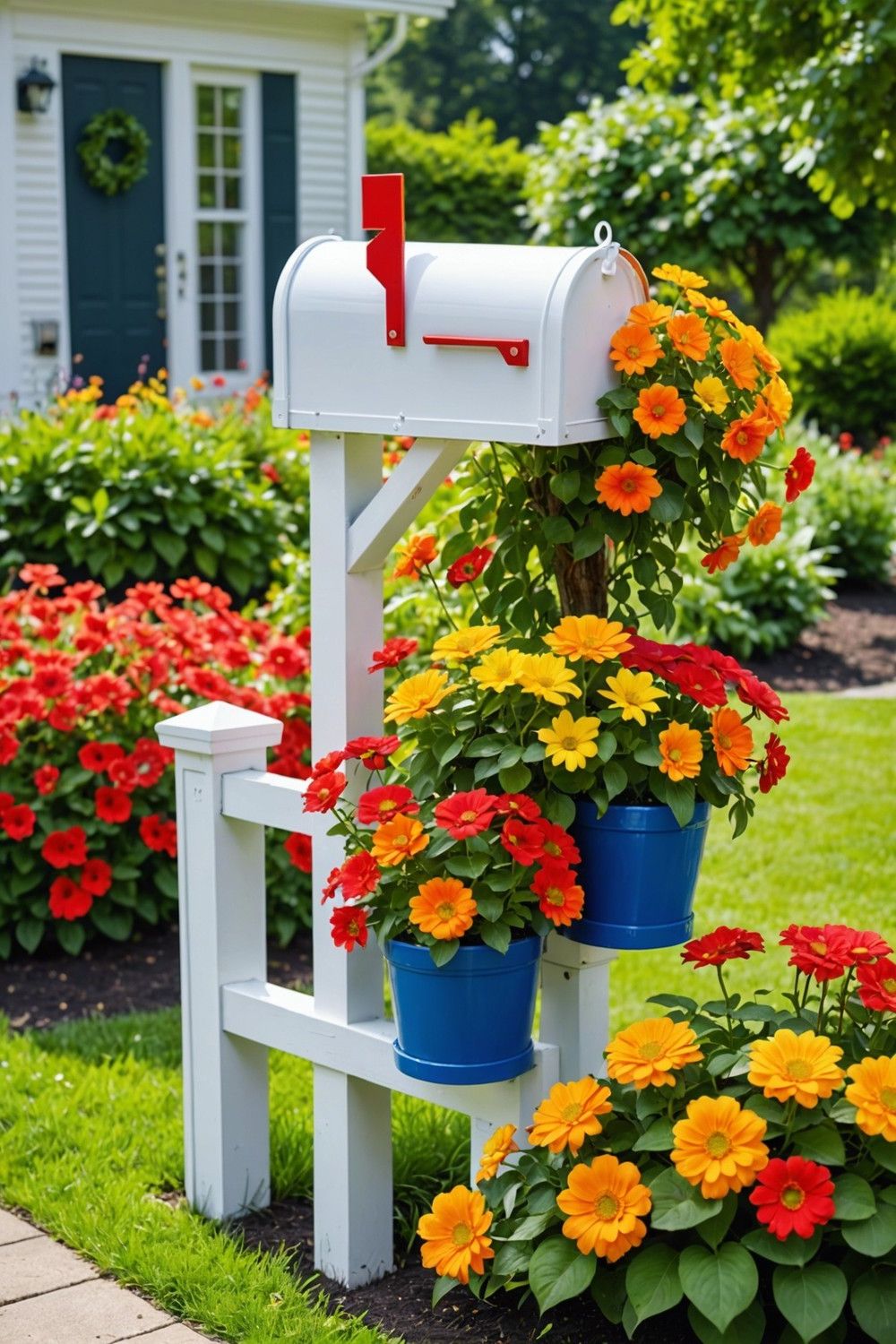 Fun Polka Dot Planter Accents