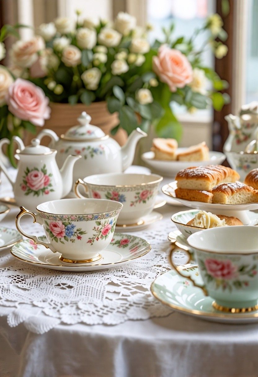 Vintage-Style Tea Room