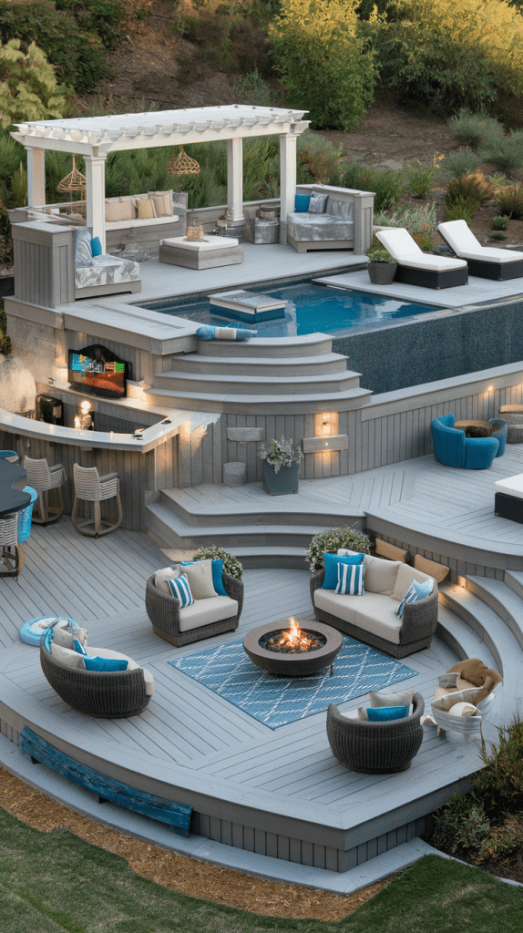 Comfort-Focused Deck Ideas for Above Ground Pools - photo 2