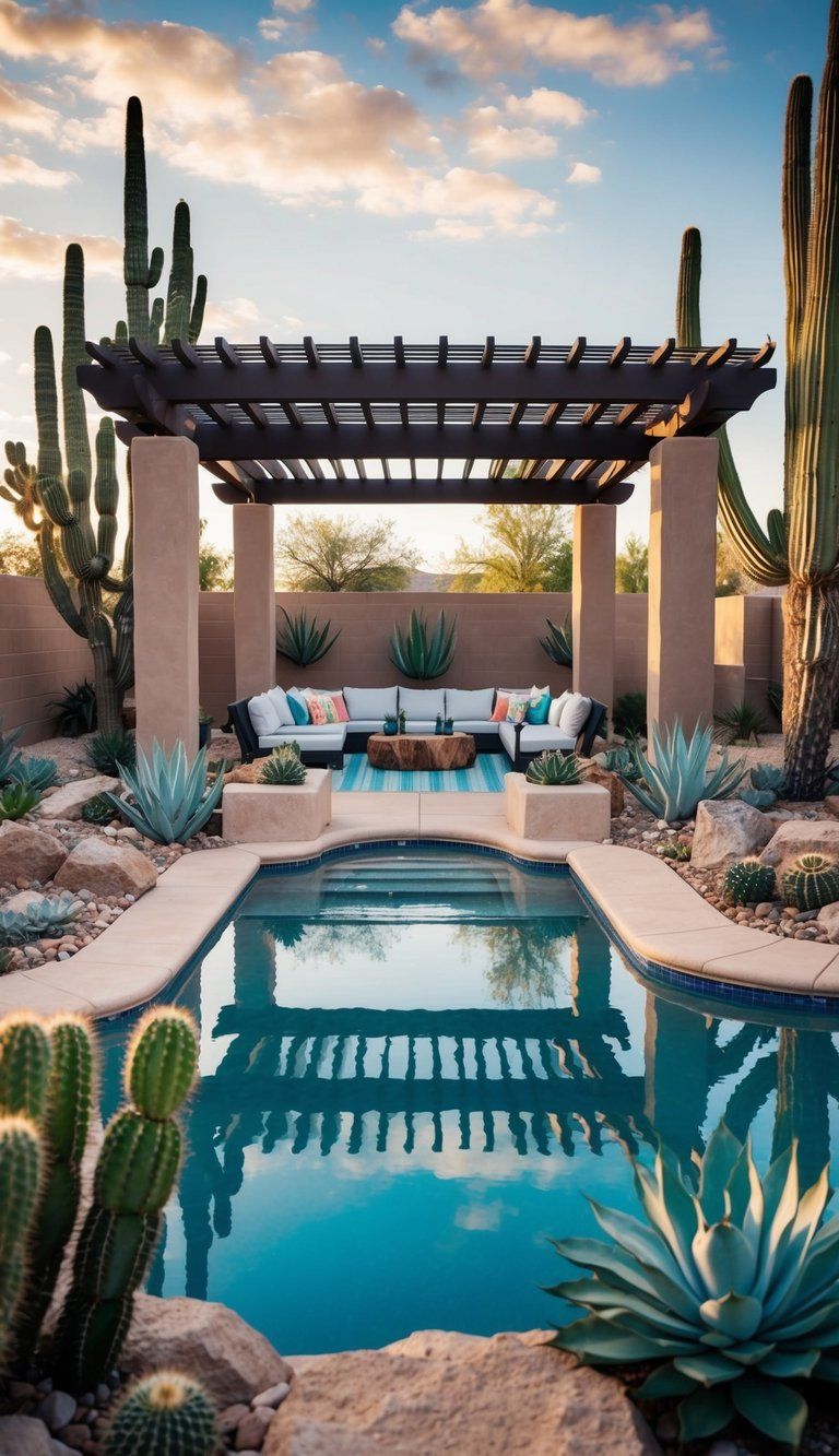 Desert-Inspired Pool Oasis