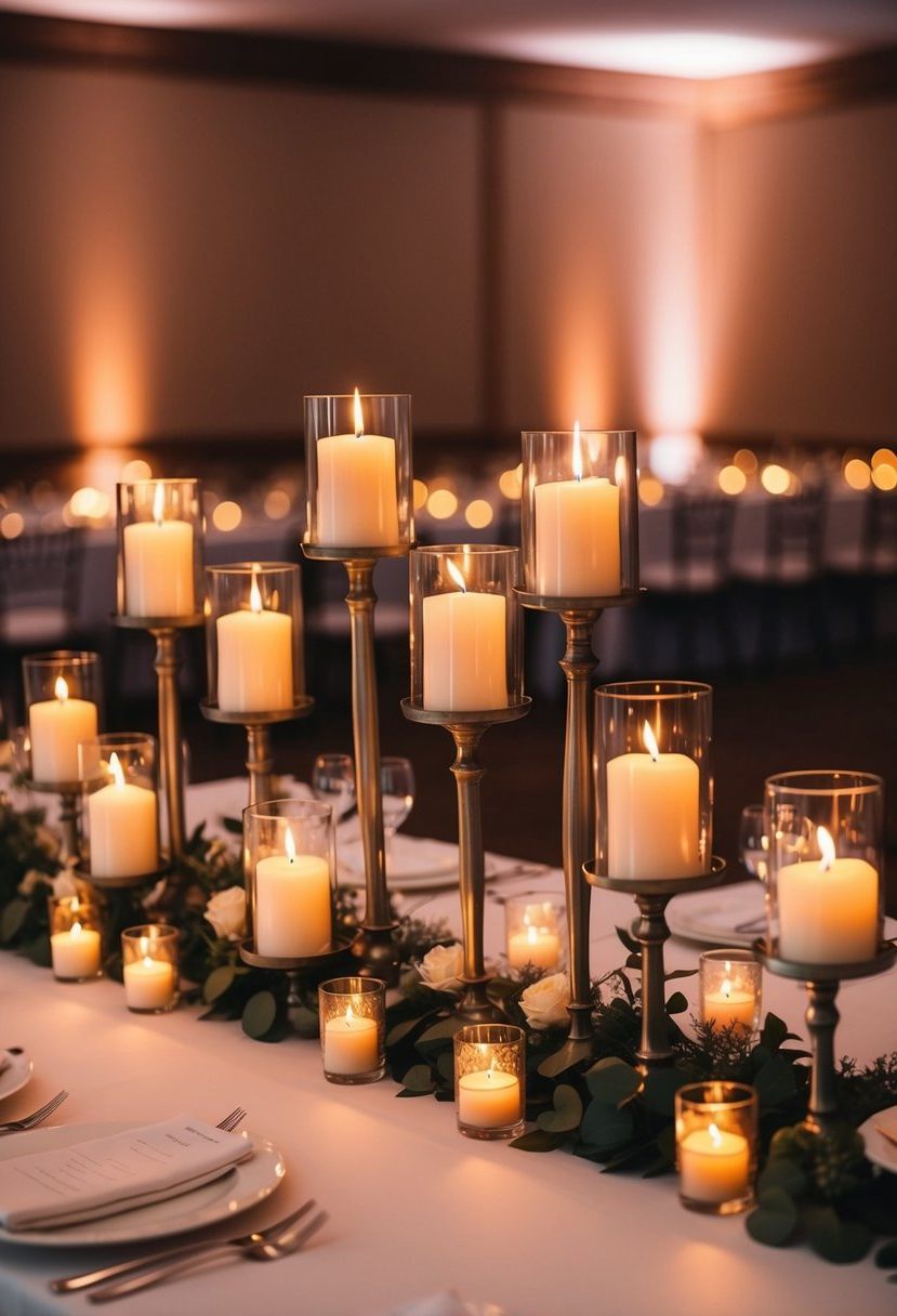 1) Add Multi-Tiered Candles for Extra Depth