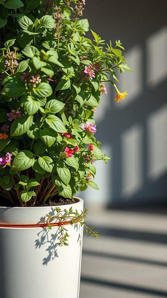 Space-Saving Stackable Plant Towers