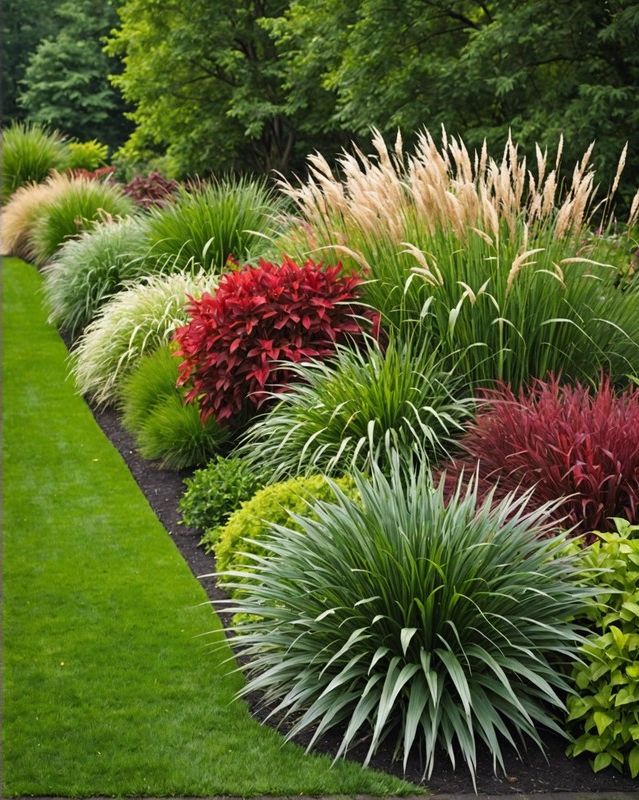 Ornamental Grass Edging Ideas