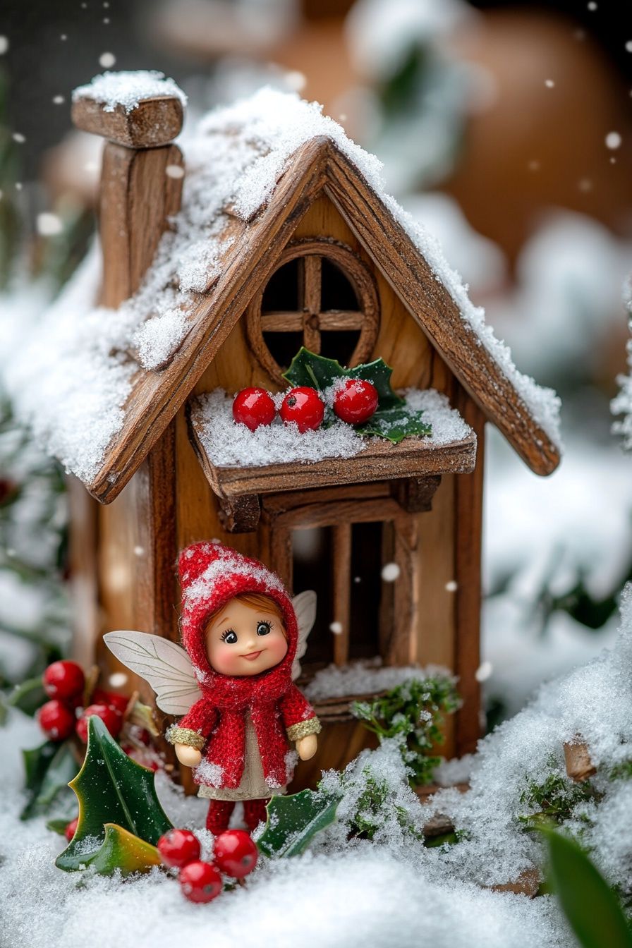 6. Try a Snow-Covered Fairy Cottage Look