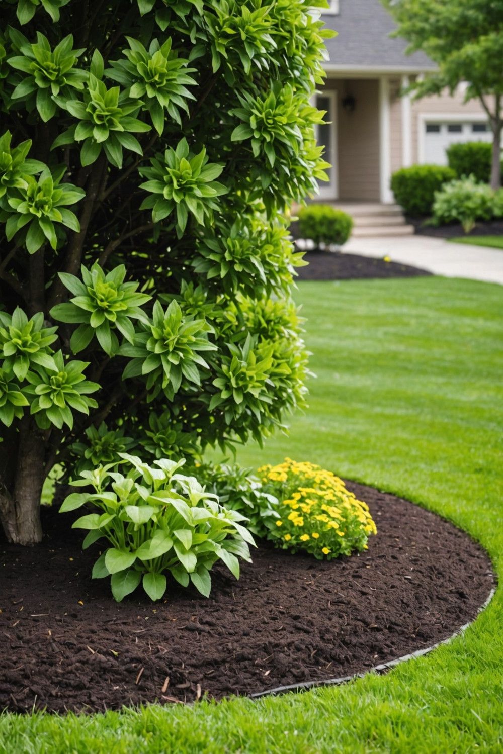 Ring Trees with Mulch or Stone