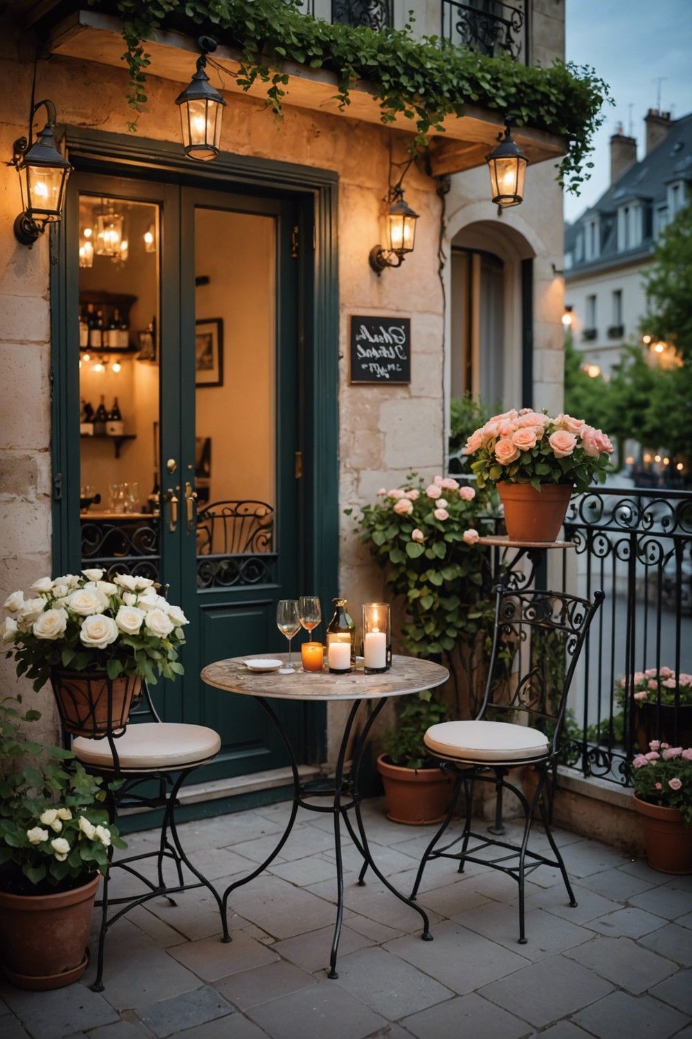Small Balcony Bistro Setup
