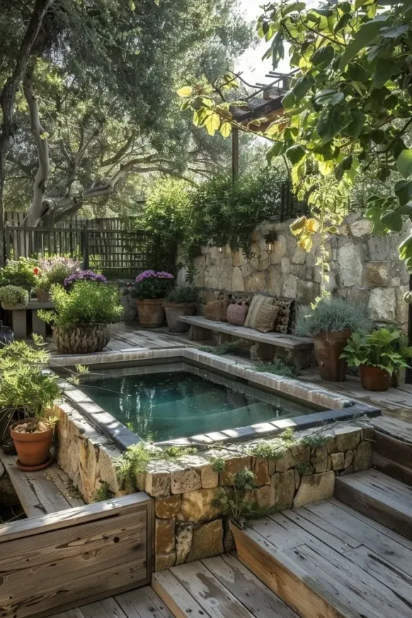 Hidden Above Ground Pool Nook