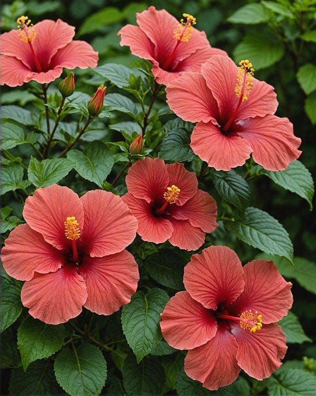 Hibiscus Bushes for Tropical Flair