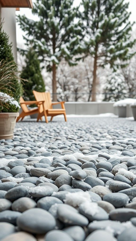 11) Pebble Stone Flooring