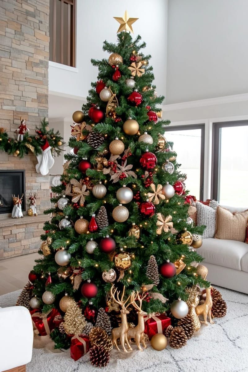30. Base-clustered decorations for a bold tree display - photo 2