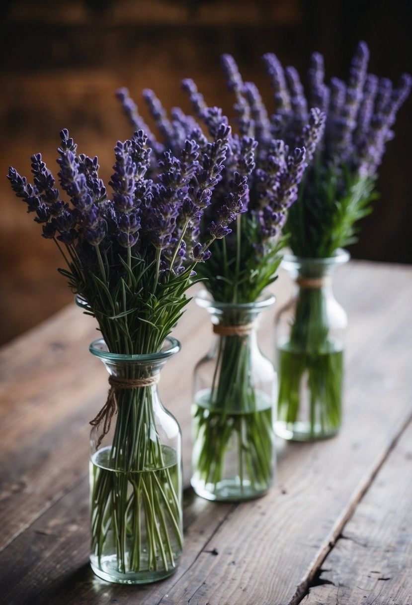 14) Dried Lavender Bundle Accents