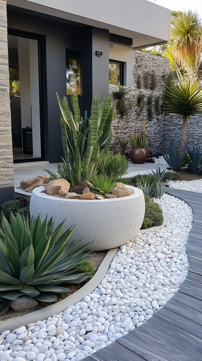 20 Best Pebble Garden Landscaping Ideas - photo 12