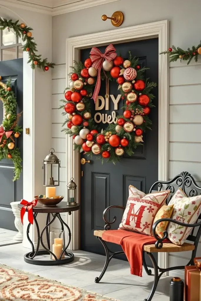 DIY Wreaths Made from Ornament Balls