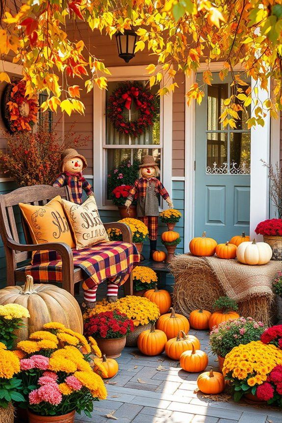 Add Scarecrows for Playful Charm
