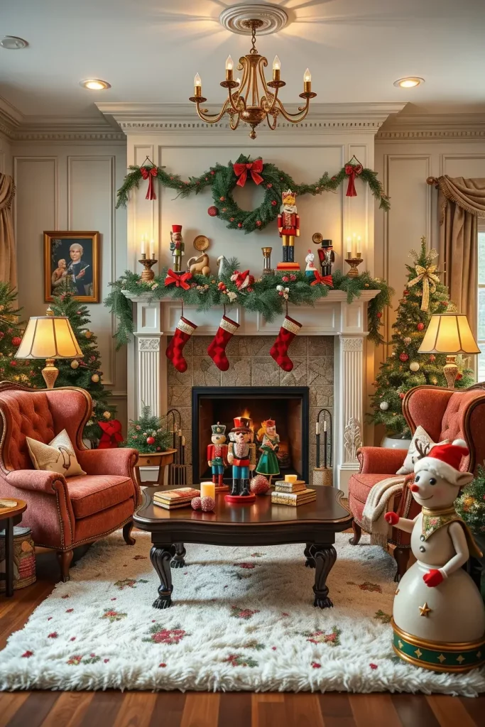 Nutcracker and Figurine Ideas for Fireplace Decor - photo 2