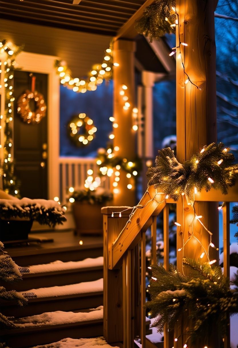 Warm String Light Displays