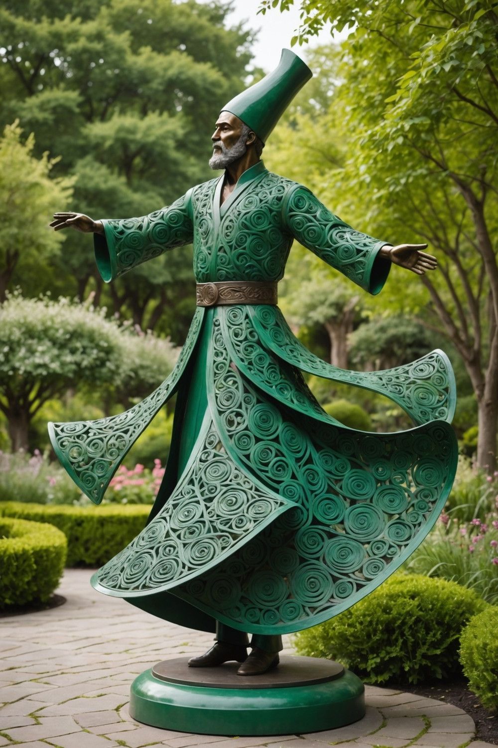 Spinning Whirling Dervish Sculptures
