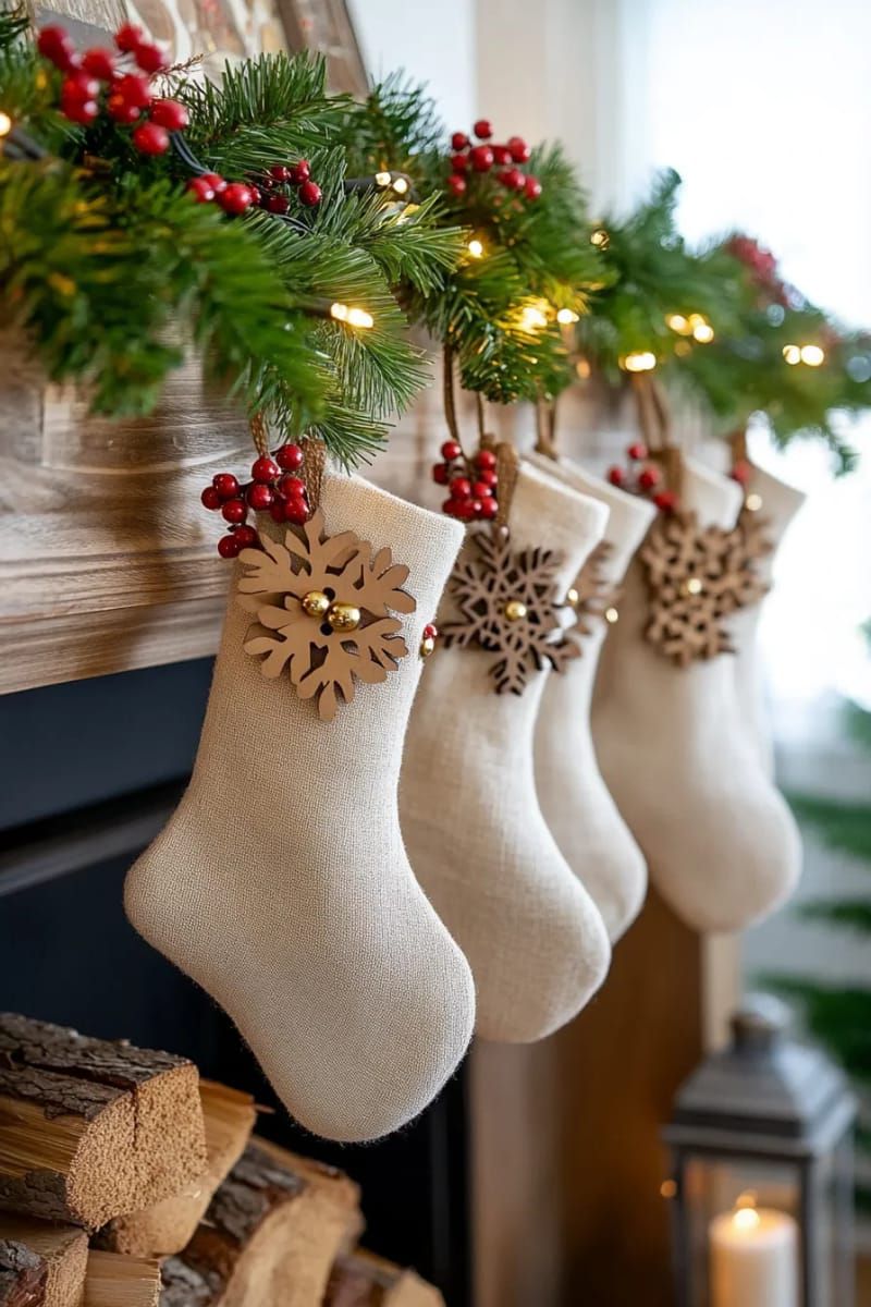 4. Wooden Snowflakes and Jingle Bells - photo 2