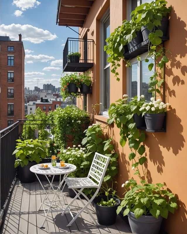 Cucumber Trellis for Balcony Railings