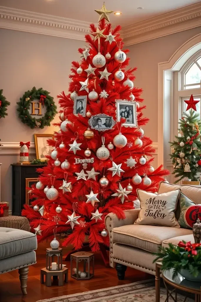 Custom Red and Silver Ornament Ideas