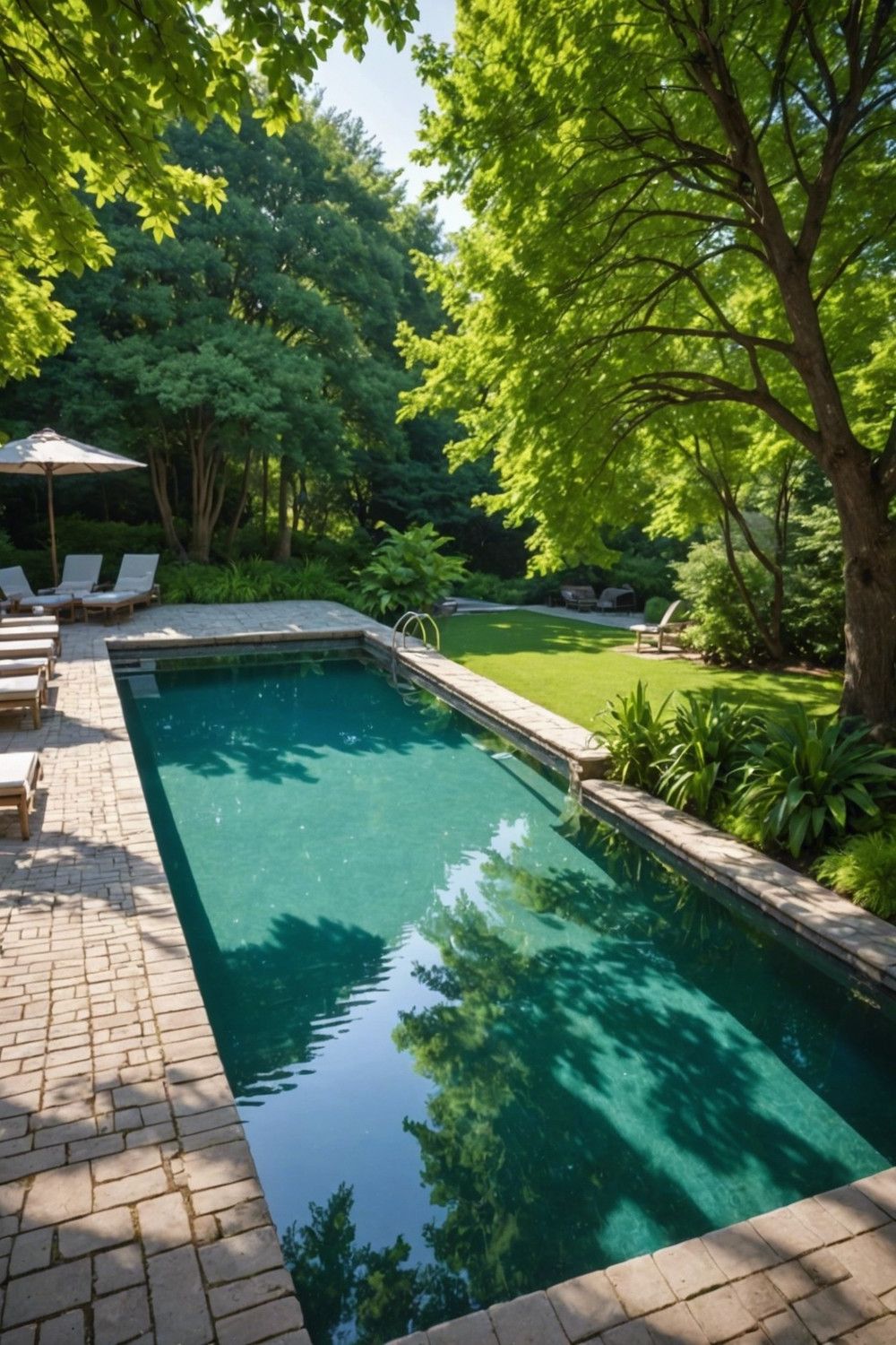 Natural Tree Shade for Pools