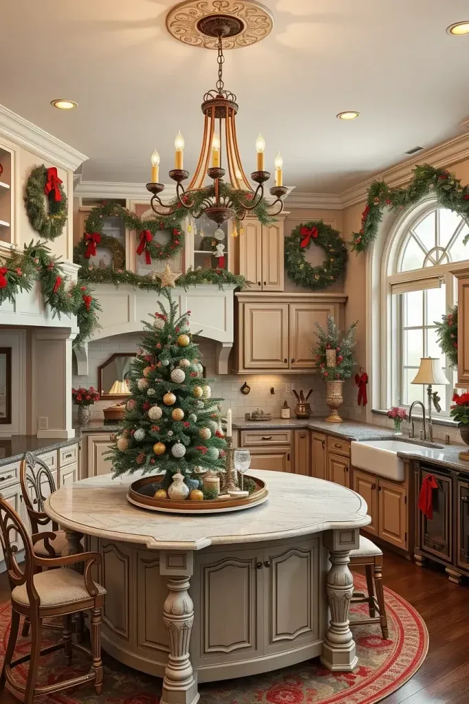 Christmas Decorating Concepts for Large Kitchens