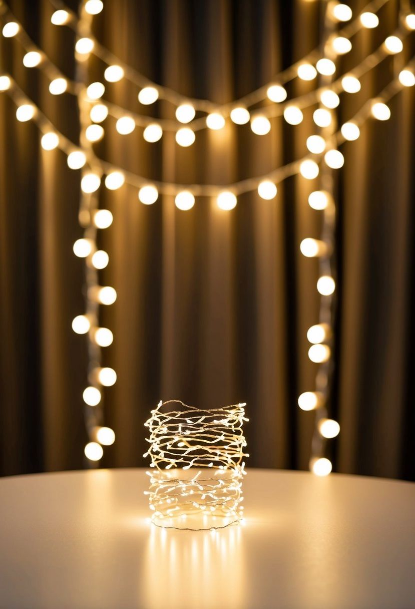 8) Build a Fairy Light Photo Backdrop