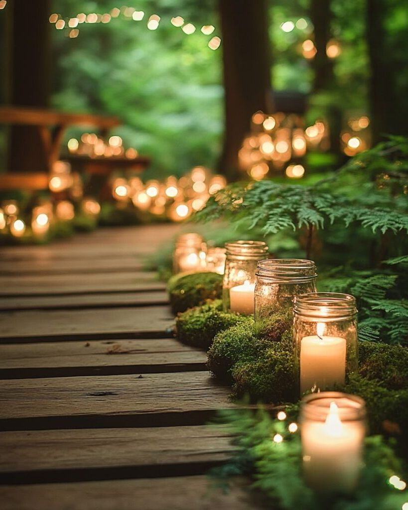 4. A Candlelit Path Through the Forest