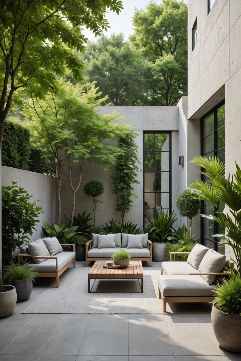 Sleek Modern Minimalist Patio