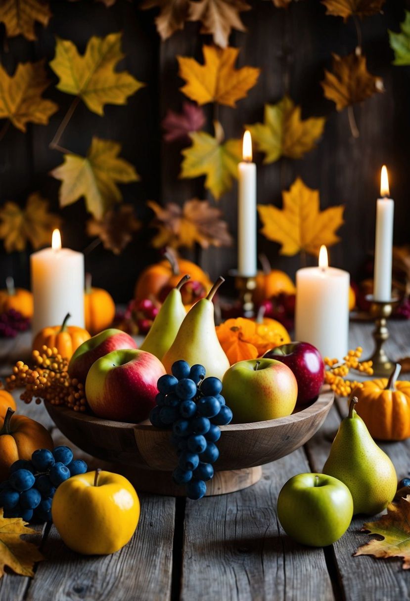 4) Fall Fruit as Tabletop Decor