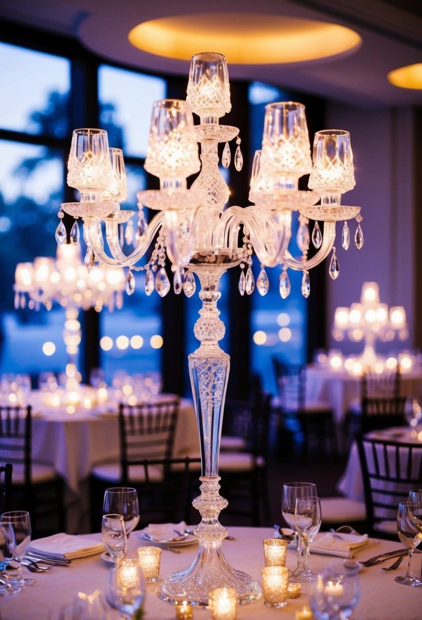 3) Crystal Candle Holders That Sparkle