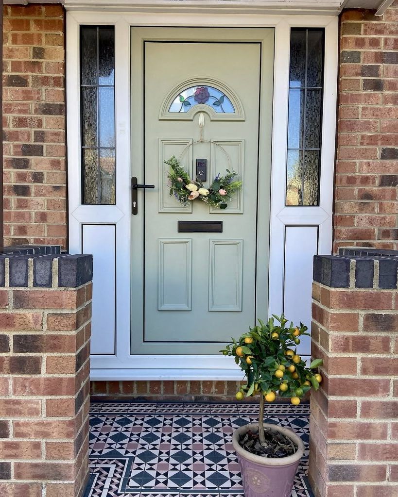 15. A Citrus-Inspired Porch With Vintage Charm