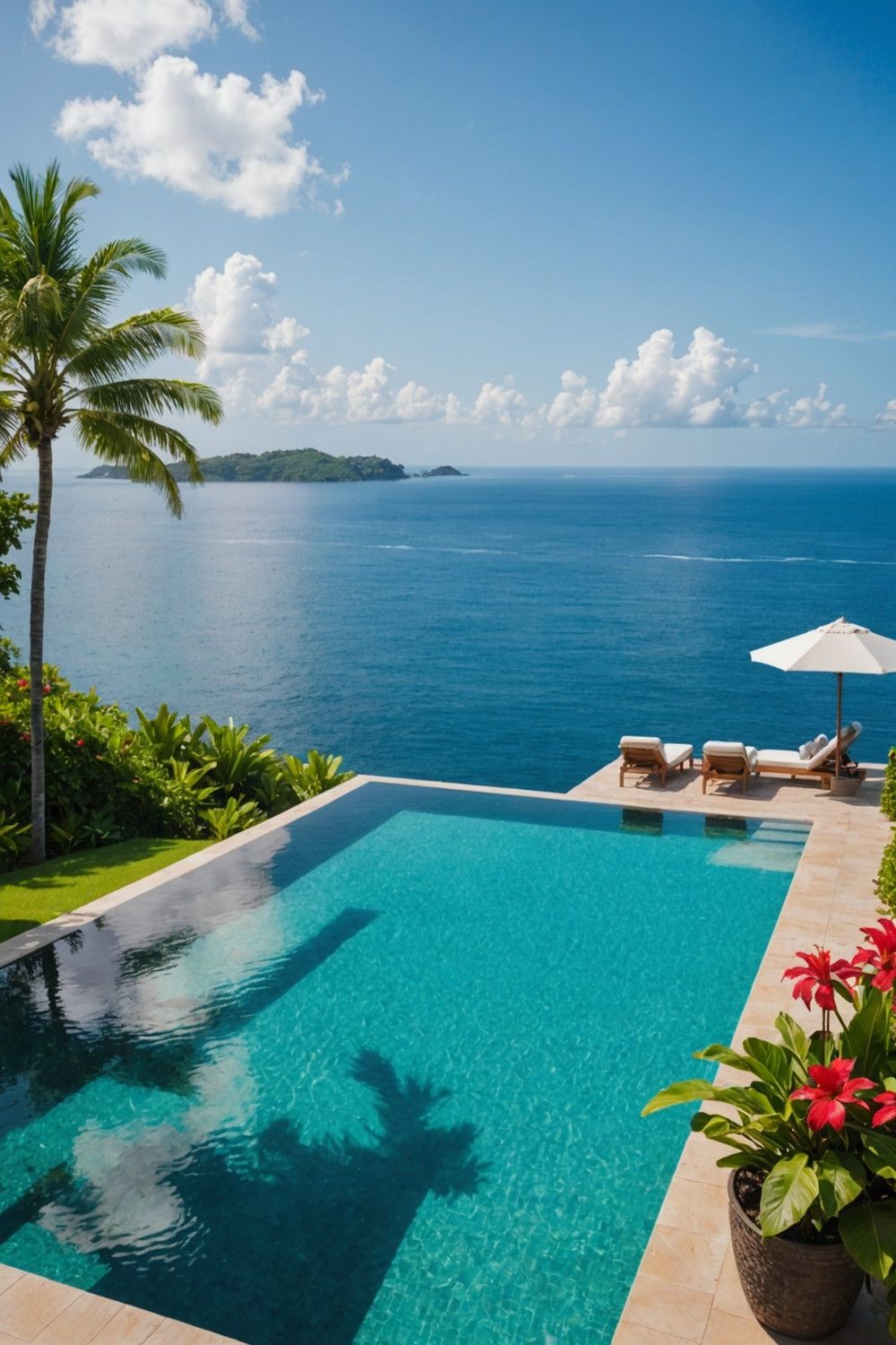 Infinity Pool With Ocean Views