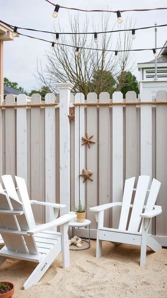 27. Coastal-Style Privacy Fence With Rope Accents