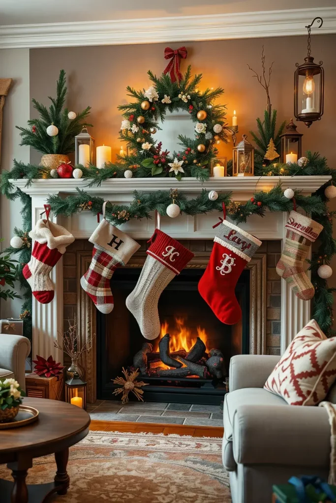 Christmas Stocking Ideas for the Fireplace