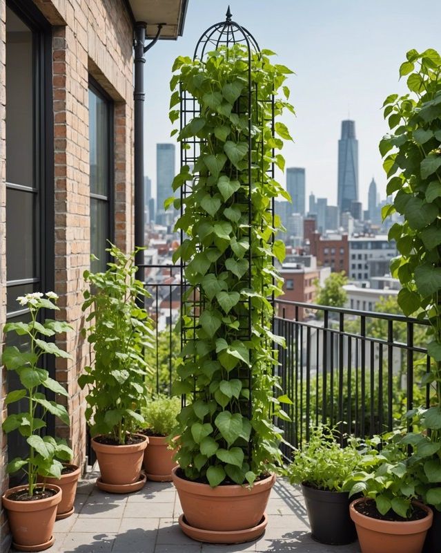 Slim Obelisk Trellis for Tight Spaces