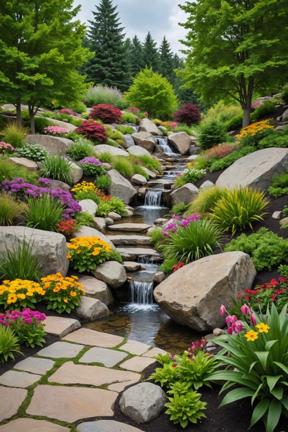 12) Focal Point Ideas for Hillside Landscapes