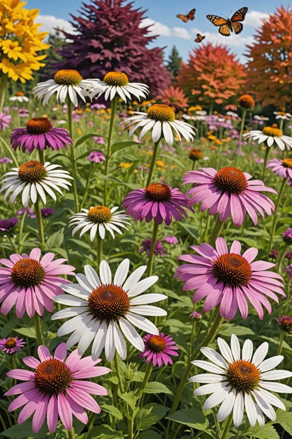 Coneflowers in Autumn