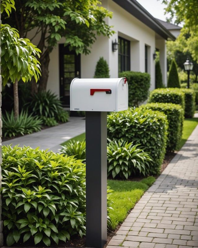 Mailbox Built for Pillar Mounting