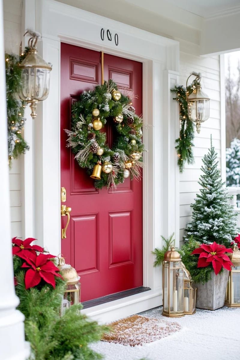 14. Traditional Wreath with Jingle Bells and Pine Cones - photo 3