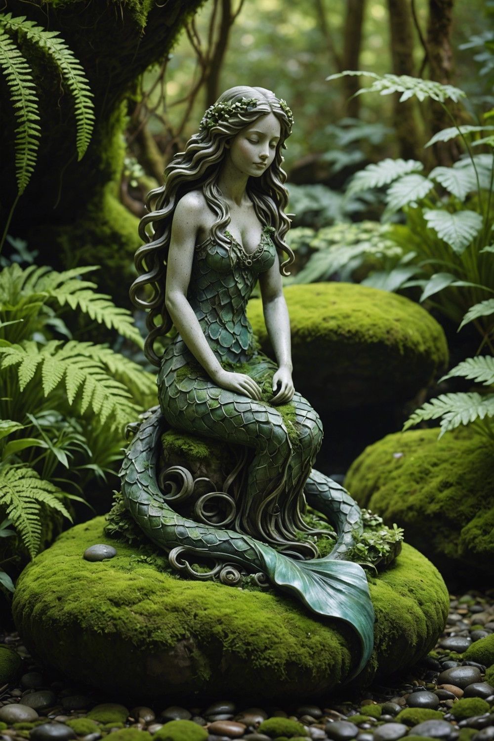 Mermaid Stone Sculpture Ideas