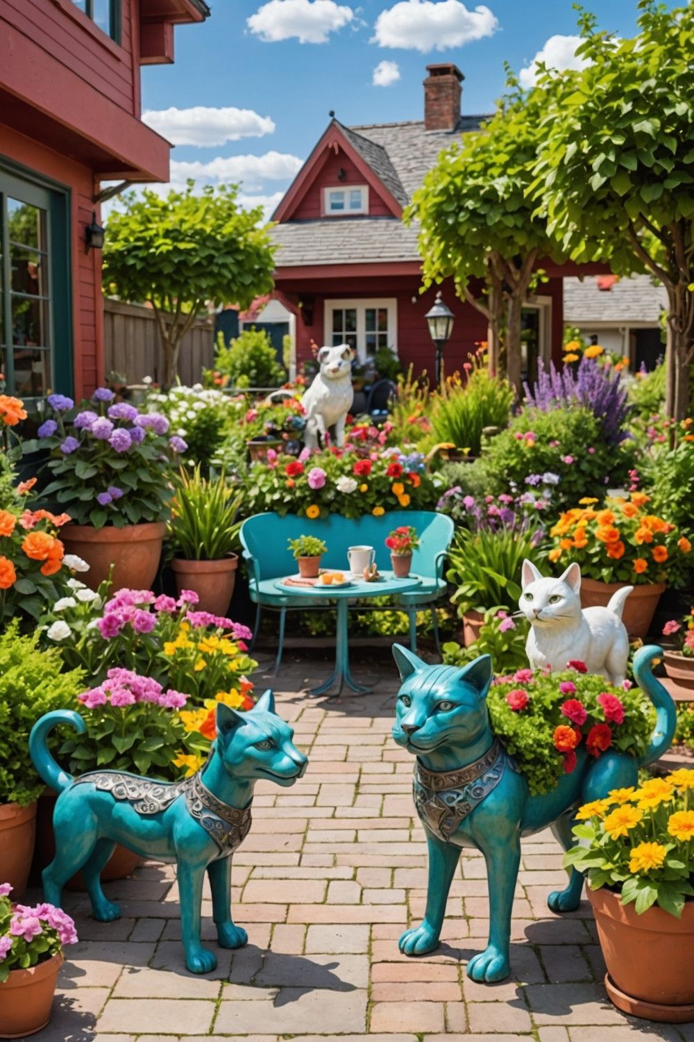 Animal-Shaped Metal Planter Boxes