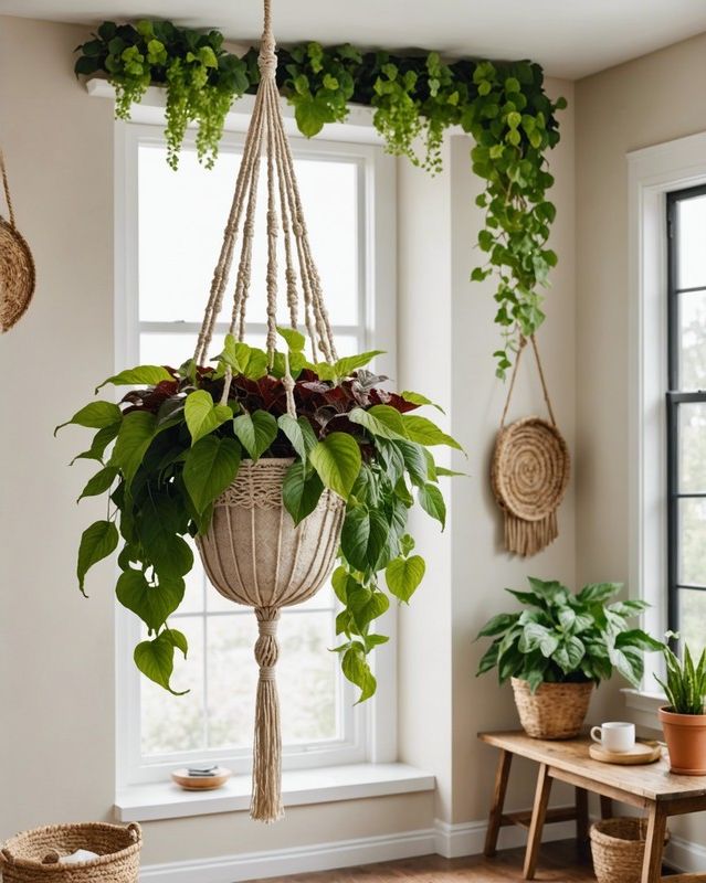 Macrame Hanger Coleus Planter DIY