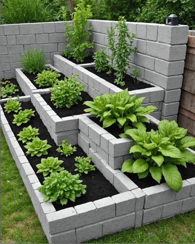 Cinder Block Garden Beds